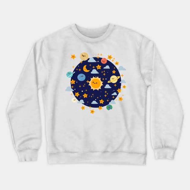 space Crewneck Sweatshirt by HollieBallardArtist